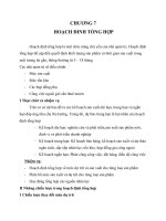 Bài giảng môn quản trị sản xuất và tác nghiệp: Chương 7: Hoạch định tổng hợp