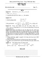 Đề thi vào 10 Thanh Hóa năm 2008-2009