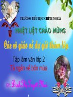Tập làm văn lớp 2- Tả ngắn bốn mùa