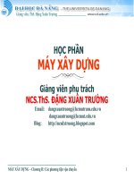 Học phần máy xây dựng - chương 2 Các phương tiện vận chuyển