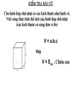 The tich hinh lang tru dung