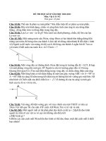 Đề Lý 11 KT HK II số 9