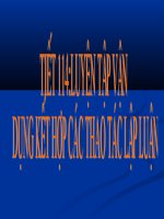 Luyen tap van dung ket hop cac thao tac lap luan