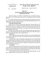 Báo cao phổ cập TH ĐĐT