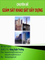 Chuyên đề giám sát khảo sát xây dựng