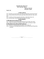 Đề Sinh 11 KT HK II số 12