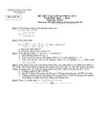 ĐỀ THI THỬ  VÀO L10-Môn Toán- LẦN 1 (Mã O2)