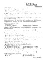 Đề Lý 11 KT HK II số 15