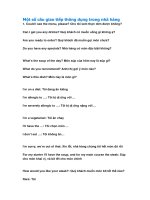 Một số câu giao tiếp thông dụng trong nhà hàng