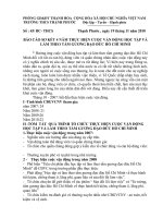 báo cáo sơ kết 4 năm học tập