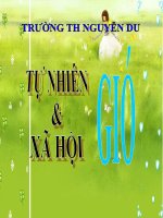 Gió ( TNXH lop 1 -Tuần 32)