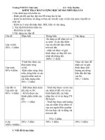 Đề kiểm tra chất lượng học kì hai địa lí 6( Có ma trận)