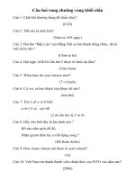 câu hỏi rung chuông vàng k9