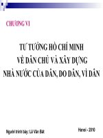 Bài giảng Tư tưởng Hồ Chí Minh Chương VI - Lê Văn Bát
