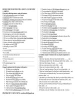 REVISION FOR THE SECOND TERM