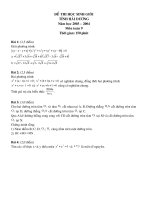 Đề thi HSG Toán 9 tỉnh Hải Dương (2003 - 2004)