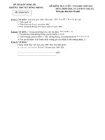 đề+đáp án kiểm tra giữa chương 3-hh 10