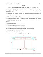 TÍNH DUYỆT DẦM BÊ TÔNG CỐT THÉP DỰ ỨNG LỰC