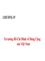 Bài giảng Tư tưởng Hồ Chí Minh Chương IV - Lê Văn Bát