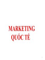 Marketing quốc tế  tổng quan về Marketing Quốc tế