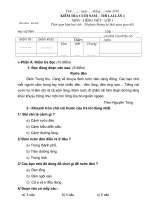 Đề kiểm tra CKII TV 1(90)