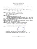 KIEM TRA HK II TOAN 8(2010-2011)