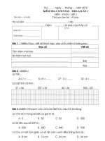 Kiểm tra cuối năm Toán 2 (90.1)