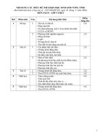 Nội dung cấu trúc đề thi HSG (lớp 9)