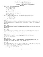 ĐỀ + ĐÁP ÁN THI HKII TOÁN 8