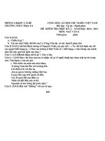 Đề thi HK II Ngữ văn 8