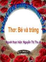 Tho: Be va trang