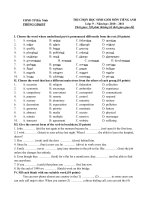 De thi chon hoc sinh gioi mon tieng anh 9 (TP Bac Ninh)