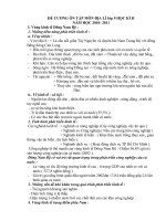 Đề cương ôn tập địa lý lớp 9 kỳ 2