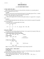 LÝ THUYẾT HÓA HỮU CƠ BỒI DƯỠNG HỌC SINH GIỎI