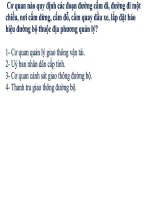 Bộ đề 405 câu hỏi và đáp án thi lái xe ô tô