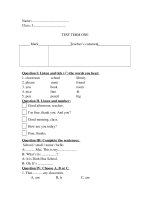 de thi hoc ky 1 tieng anh lop 3