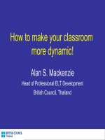 How to make your classroom more dynamic