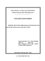 Một số kinh nghiệm giúp học sinh hứng thú trong học tập môn GDCD cho học sinh lớp 12 THPT