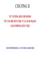 Bài giảng Tư tưởng Hồ Chí Minh Chương II - Lê Văn Bát