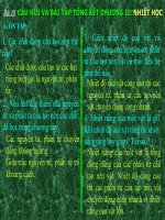 On tap chuong Nhiet hoc