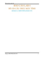 Đồ án cấu trúc máy tính và vi xử lý