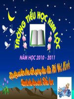 Chuyên đề Đạo đức Bác Hồ cho học sinh Tiểu học