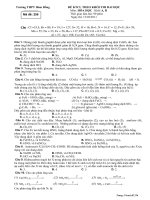 Đề thi thử THPT quốc gia hàm rồng năn 2015 môn hóa