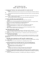 Đề cương địa 7 kỳ 2 đầy đủ