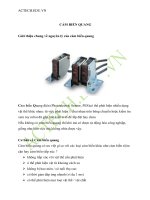 Chuyên đề vê một số cảm biến