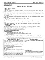 GIÁO ÁN CÔNG NGHỆ 7        ( từ tuần 10)