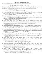 BÀI TẬP ÔN HÌNH HỌC 10 HAY