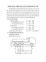 TÍNH TOÁN THIẾT KẾ CƠ CẤU PHANH XE TẢI