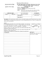 đề thi chọn đội tuyển học sinh giỏi tham dự cuộc thi giải toán trên máy tính casio và vinâcl năm học 2012 2013 môn vật lý