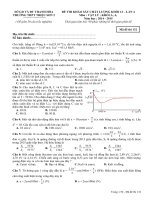 tổng hợp đề thi và khảo sát chất lượng khối 12 môn vật lý năm học 2014 2015 trường thpt triệu sơn 2 thanh hóa